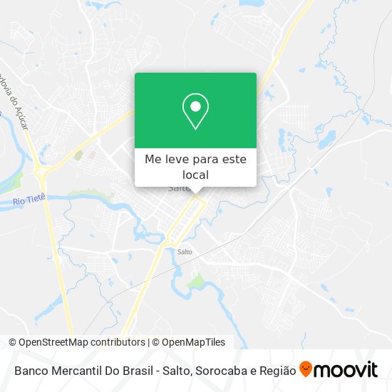 Banco Mercantil Do Brasil - Salto mapa