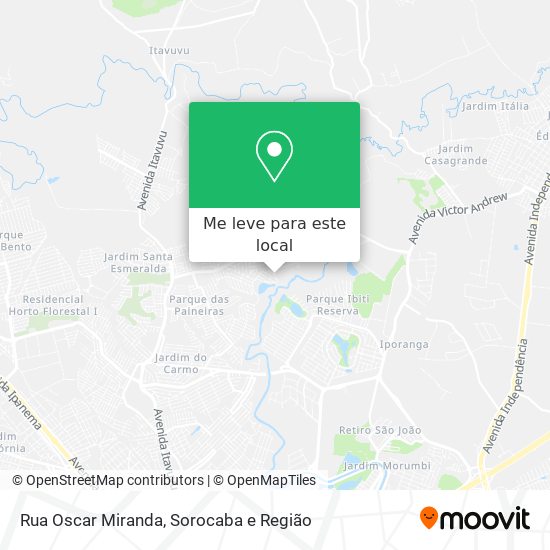 Rua Oscar Miranda mapa