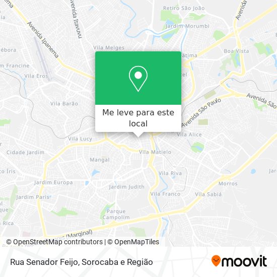 Rua Senador Feijo mapa