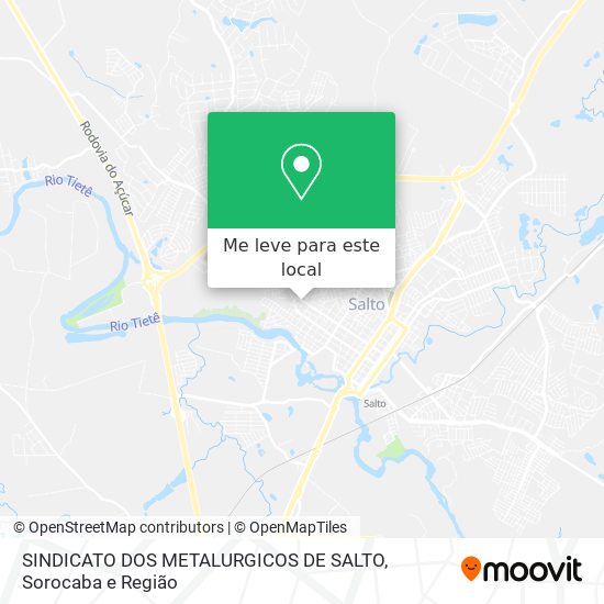 SINDICATO DOS METALURGICOS DE SALTO mapa