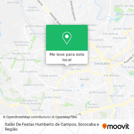 Salão De Festas Humberto de Campos mapa