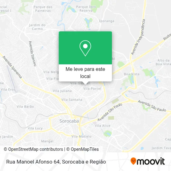 Rua Manoel Afonso 64 mapa