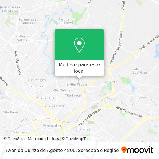 Avenida Quinze de Agosto 4800 mapa