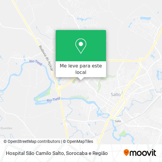 Hospital São Camilo Salto mapa