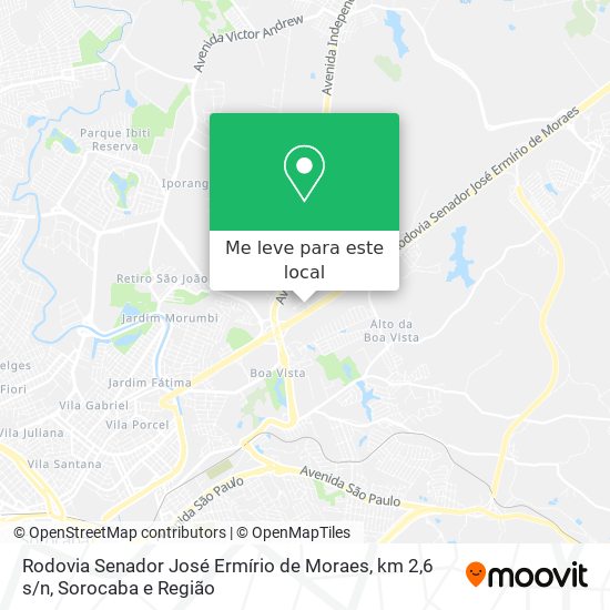 Rodovia Senador José Ermírio de Moraes, km 2,6 s / n mapa