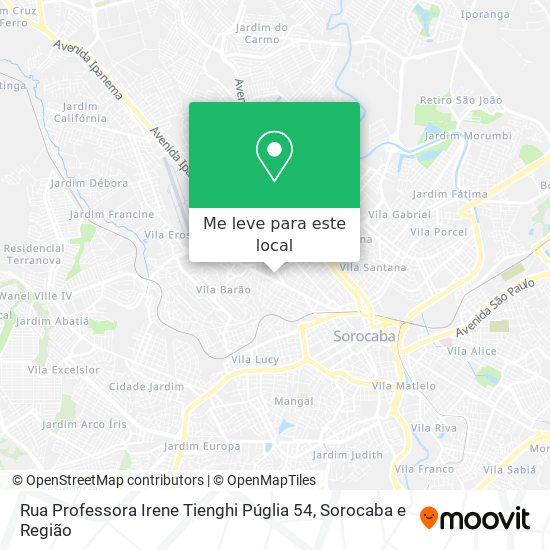 Rua Professora Irene Tienghi Púglia 54 mapa