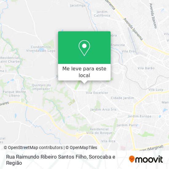 Rua Raimundo Ribeiro Santos Filho mapa