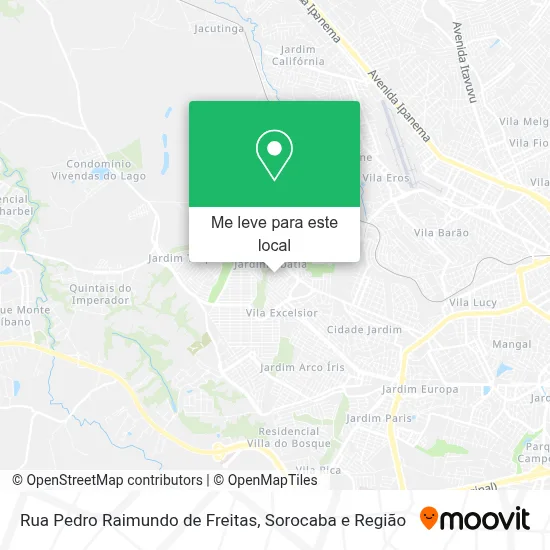 Rua Pedro Raimundo de Freitas mapa