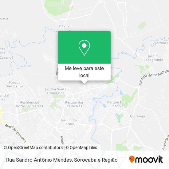 Rua Sandro Antônio Mendes mapa