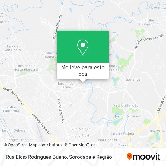 Rua Elcio Rodrigues Bueno mapa