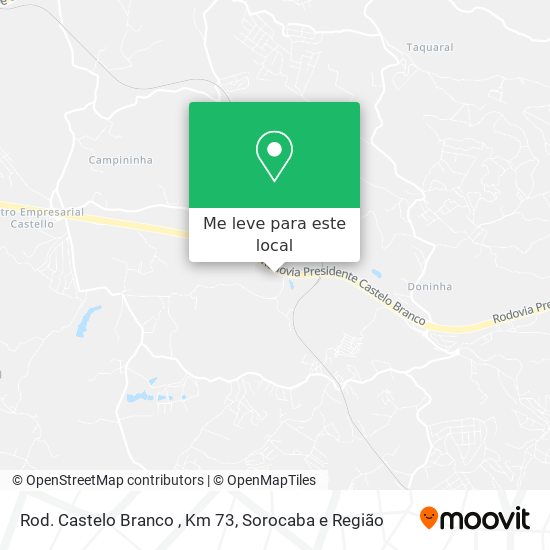 Rod. Castelo Branco , Km 73 mapa