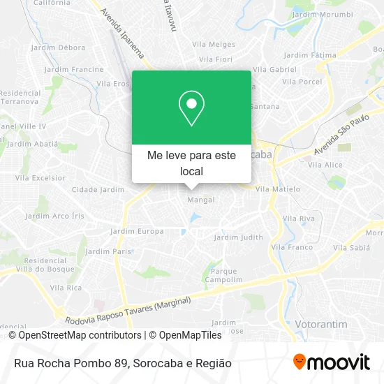 Rua Rocha Pombo 89 mapa