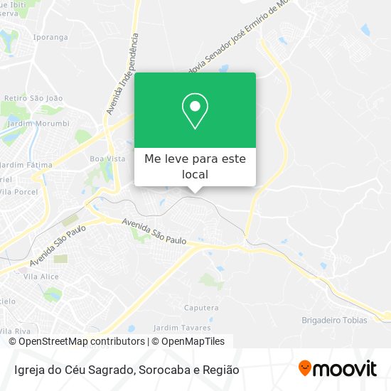 Igreja do Céu Sagrado mapa