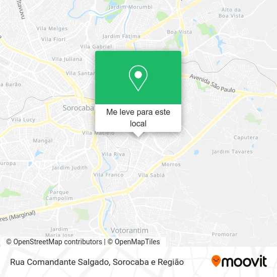 Rua Comandante Salgado mapa