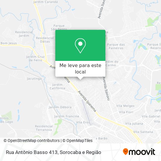 Rua Antônio Basso 413 mapa