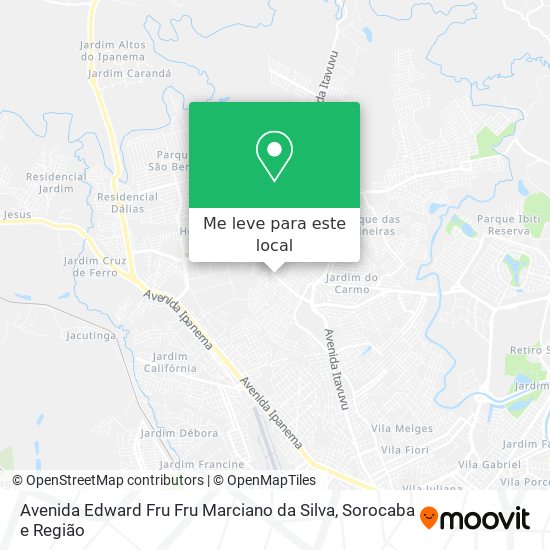 Avenida Edward Fru Fru Marciano da Silva mapa