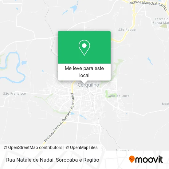 Rua Natale de Nadai mapa