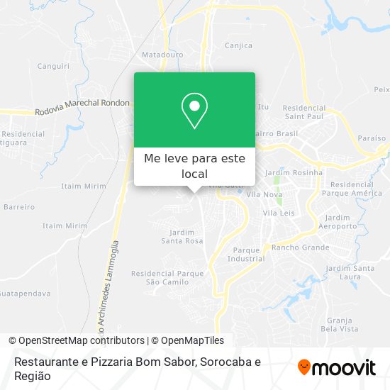 Restaurante e Pizzaria Bom Sabor mapa