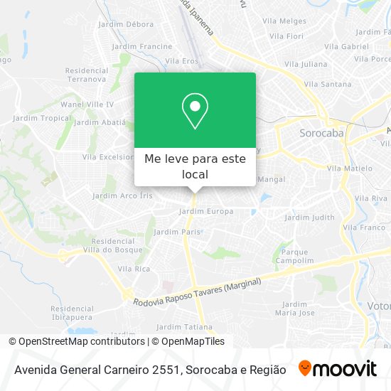 Avenida General Carneiro 2551 mapa