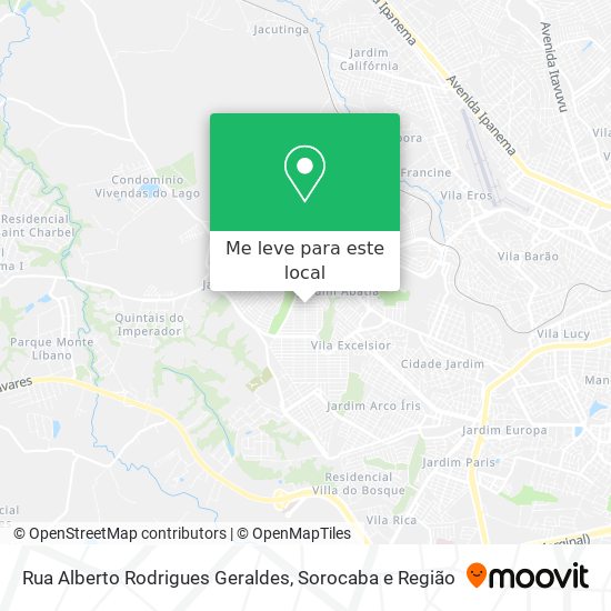 Rua Alberto Rodrigues Geraldes mapa