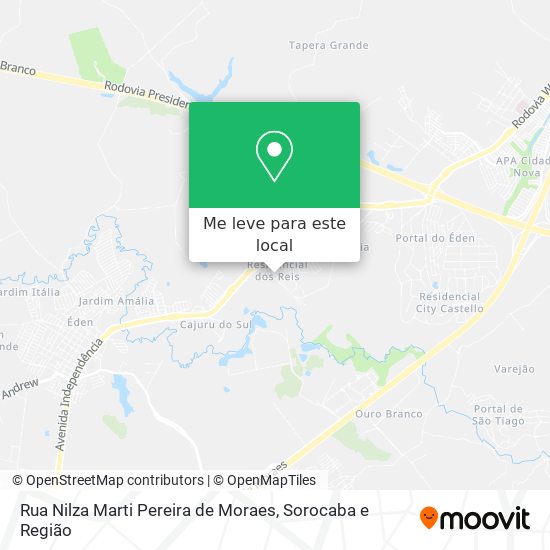 Rua Nilza Marti Pereira de Moraes mapa