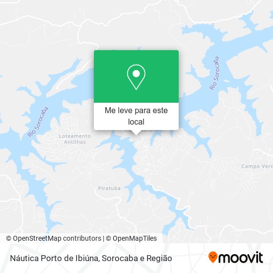Náutica Porto de Ibiúna mapa