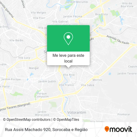 Rua Assis Machado 920 mapa