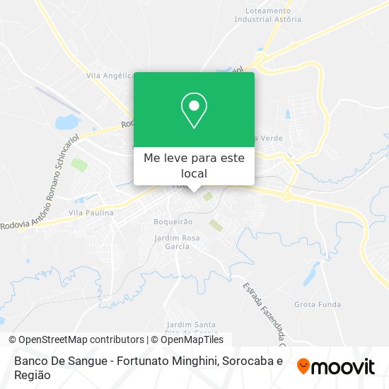 Banco De Sangue - Fortunato Minghini mapa