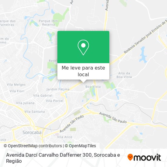 Avenida Darcí Carvalho Dafferner 300 mapa