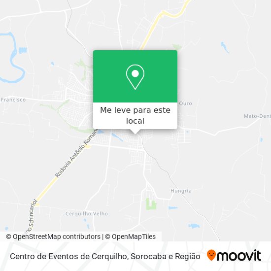 Centro de Eventos de Cerquilho mapa