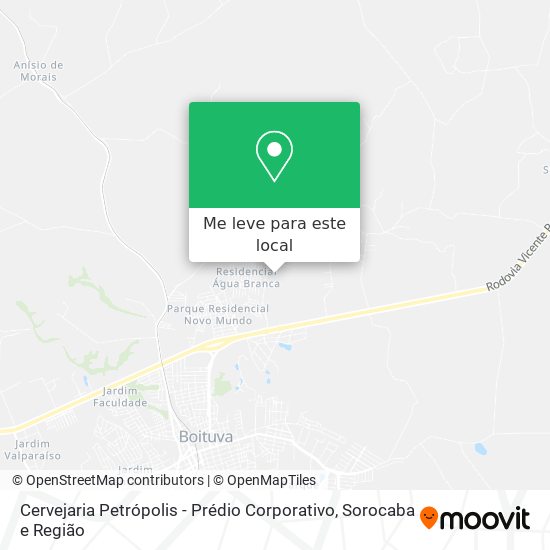 Cervejaria Petrópolis - Prédio Corporativo mapa