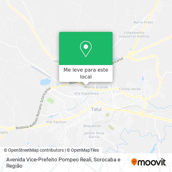 Avenida Vice-Prefeito Pompeo Reali mapa