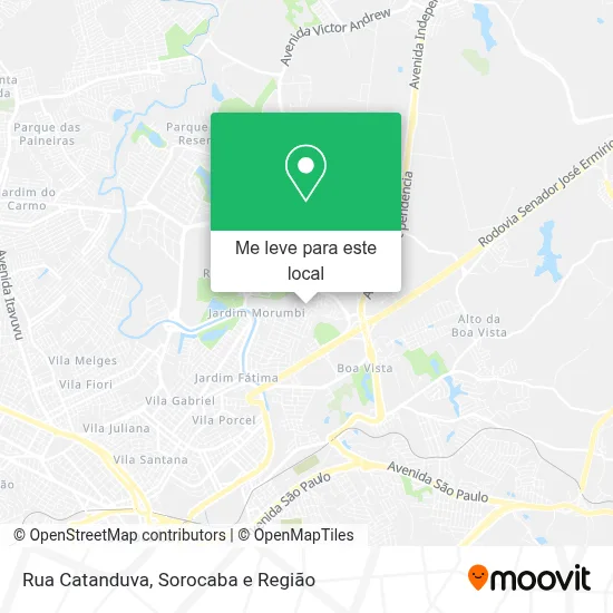 Rua Catanduva mapa