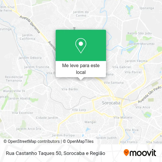 Rua Castanho Taques 50 mapa