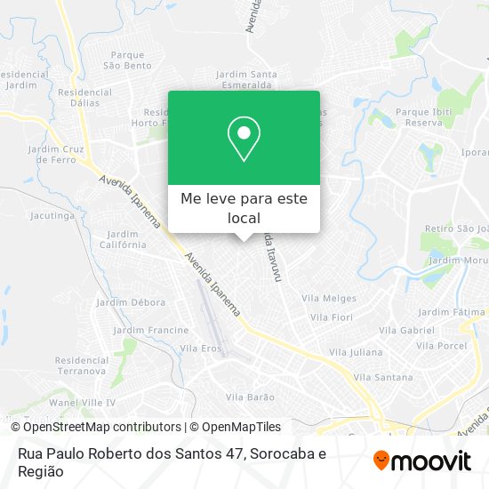 Rua Paulo Roberto dos Santos 47 mapa