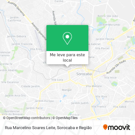 Rua Marcelino Soares Leite mapa