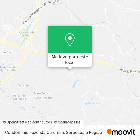 Condomínio Fazenda Curumim mapa