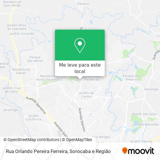 Rua Orlando Pereira Ferreira mapa