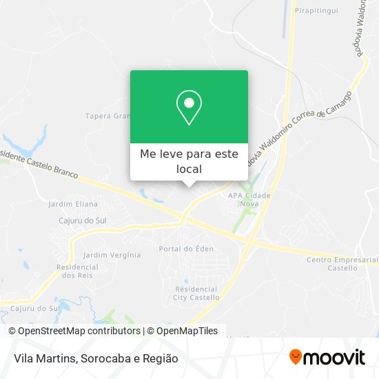 Vila Martins mapa