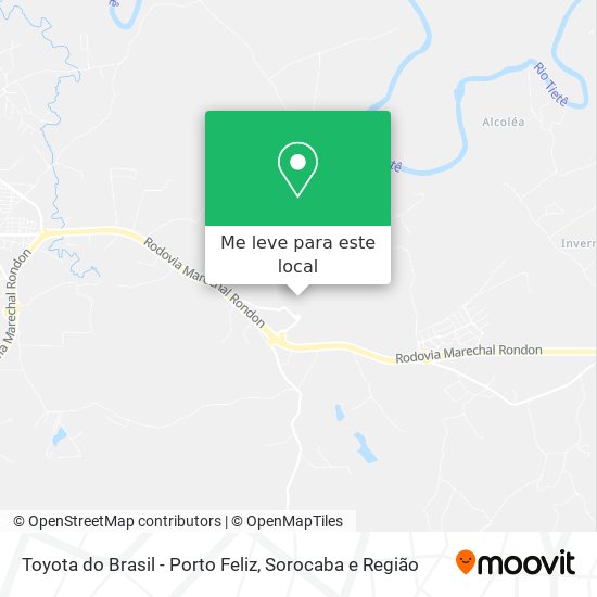 Toyota do Brasil - Porto Feliz mapa