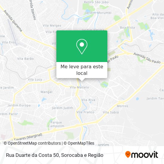 Rua Duarte da Costa 50 mapa