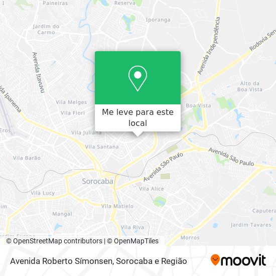 Avenida Roberto Símonsen mapa