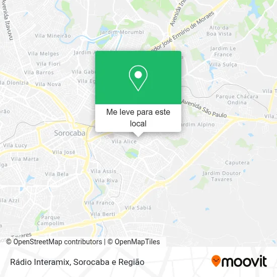 Rádio Interamix mapa