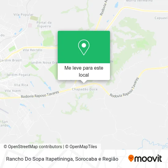 Rancho Do Sopa Itapetininga mapa