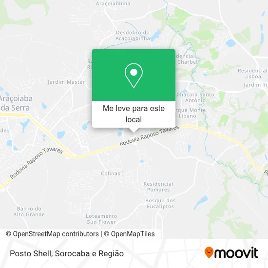 Posto Shell mapa
