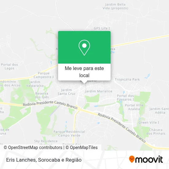 Eris Lanches mapa