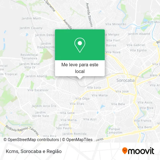 Kcms mapa