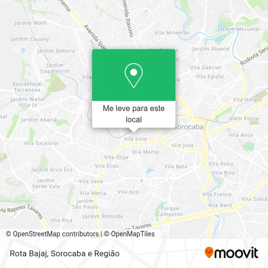 Rota Bajaj mapa