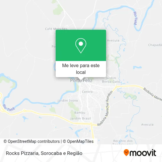 Rocks Pizzaria mapa
