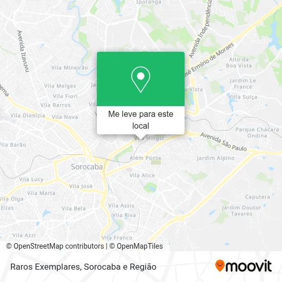 Raros Exemplares mapa
